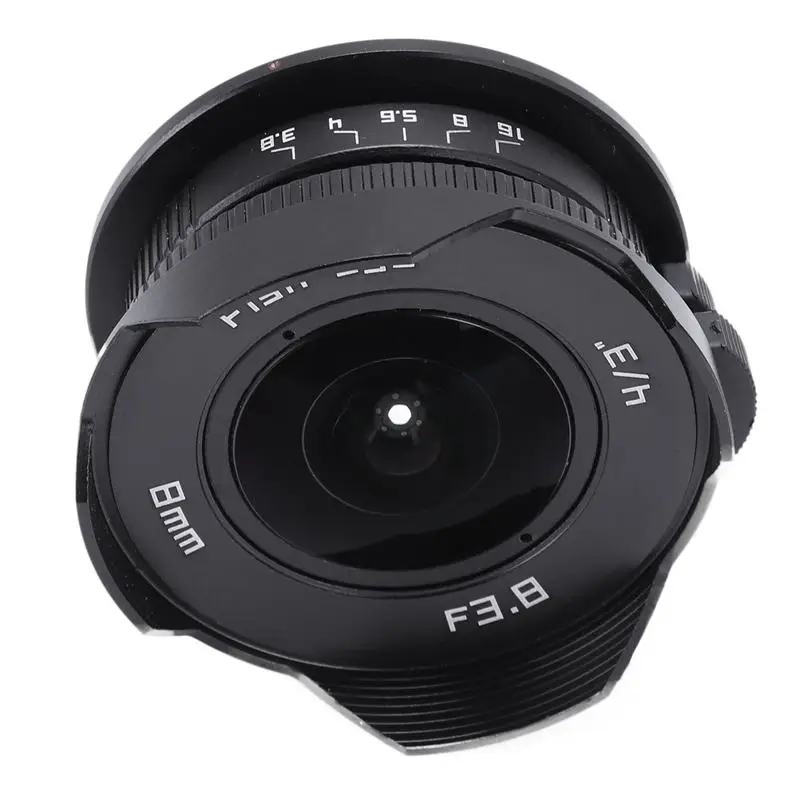 8 мм F3.8 ручной широкоугольный объектив рыбий глаз для Olympus M43 MFT OMD EM5