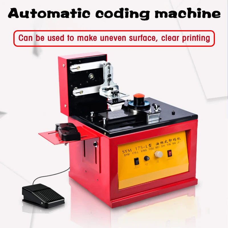 

Fully automatic production date coding machine electric scraper type ink pad printing machine Small inkjet printer typewriter