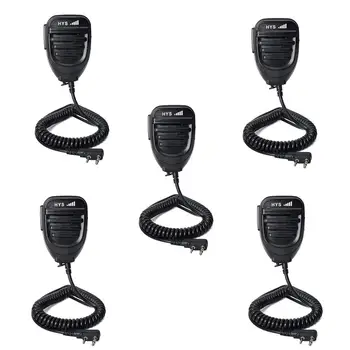 

5PCS Handheld Speaker Mic Shoulder Microphone for BaoFeng UV-5R UV82 Retevis RT-5R RT-5RV H-777S Walkie Talkie
