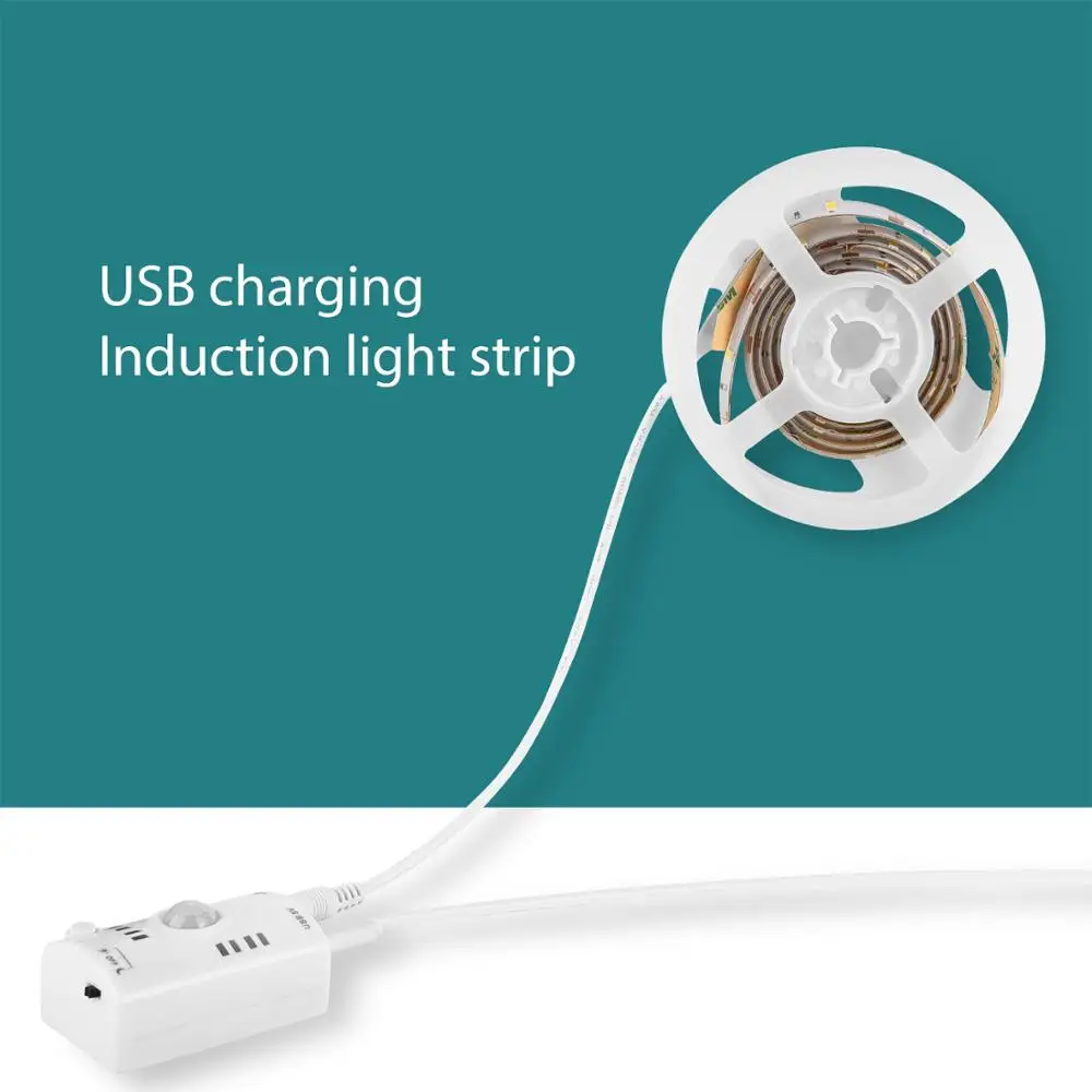 Светодиодная лента SMD2835 с датчиком включения и выключения лампа зарядкой через USB
