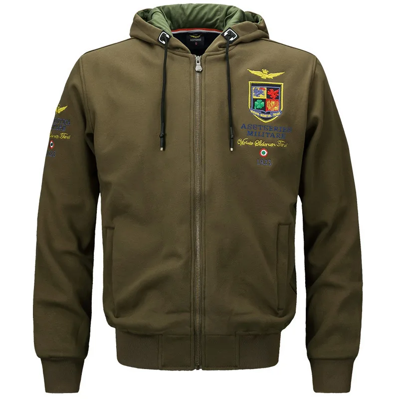 Тактическая мужская куртка с капюшоном в стиле милитари Aeronautica, военная Толстая винтажная армейская куртка-бомбер, тактические куртки, верхняя одежда, пальто M-4XL