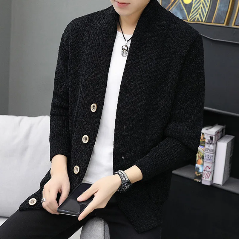 2019 New Sweater autumn new men's jacket long men's slim cardigan knit cardigan trend men's clothing yw573 2019 New Sweater autumn new men's jacket long men's slim cardigan knit cardigan trend men's clothing yw573