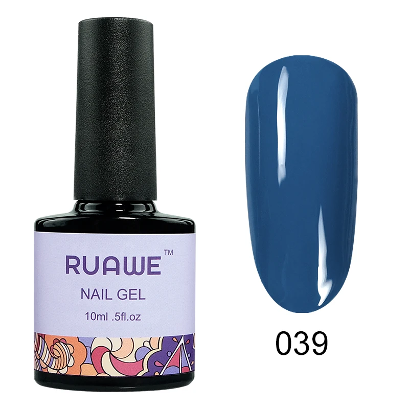 RUAWE Гель-лак для ногтей темно-синий 10 мл Небесно-Голубой Гель-лак для ногтей серии Blue УФ лак-гель Vernis полупостоянные ногти с uv-фильтром дизайн