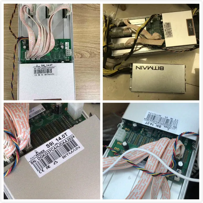 Б/у б/у antminer s9 s9i s9j с оригинальным БП для биткойнов, асик-Майнер S9 ant miner