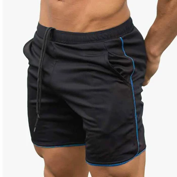 

Men Fitness Bodybuilding Shorts Man Summer Gyms Workout Male Breathable Mesh Quick Dry Sportswear Jogger Beach Short Pants