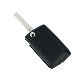 

IperChiavi ICIT04 remote key shell 2 buttons with blade VA2 battery on without Transponder chip for Peugeot Citroen Ber