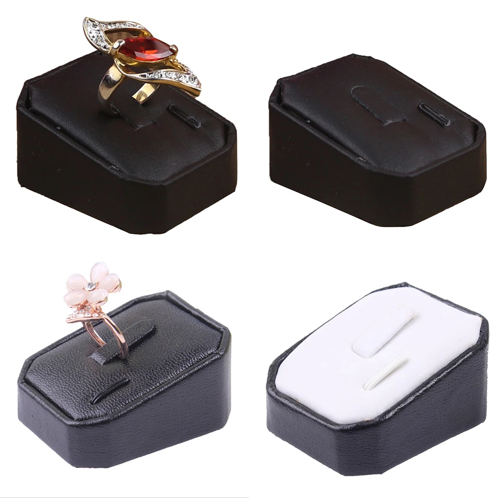 Wedding Earrings Ring Box Jewelry Display Case Gift Boxes PU Leather