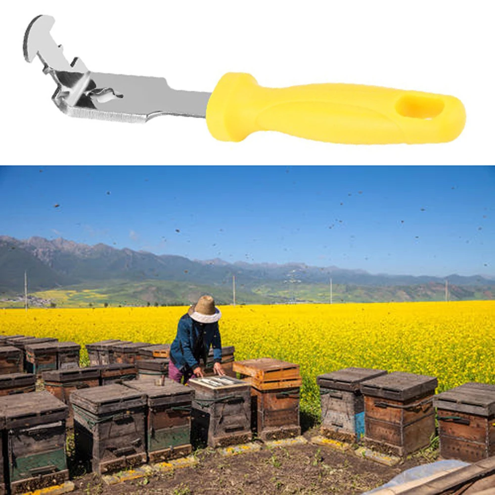 

Beekeeping Tools Honey Bee Nest Box Clean Shovel + Wood Handle Durable Material Galvanized Iron Shovel