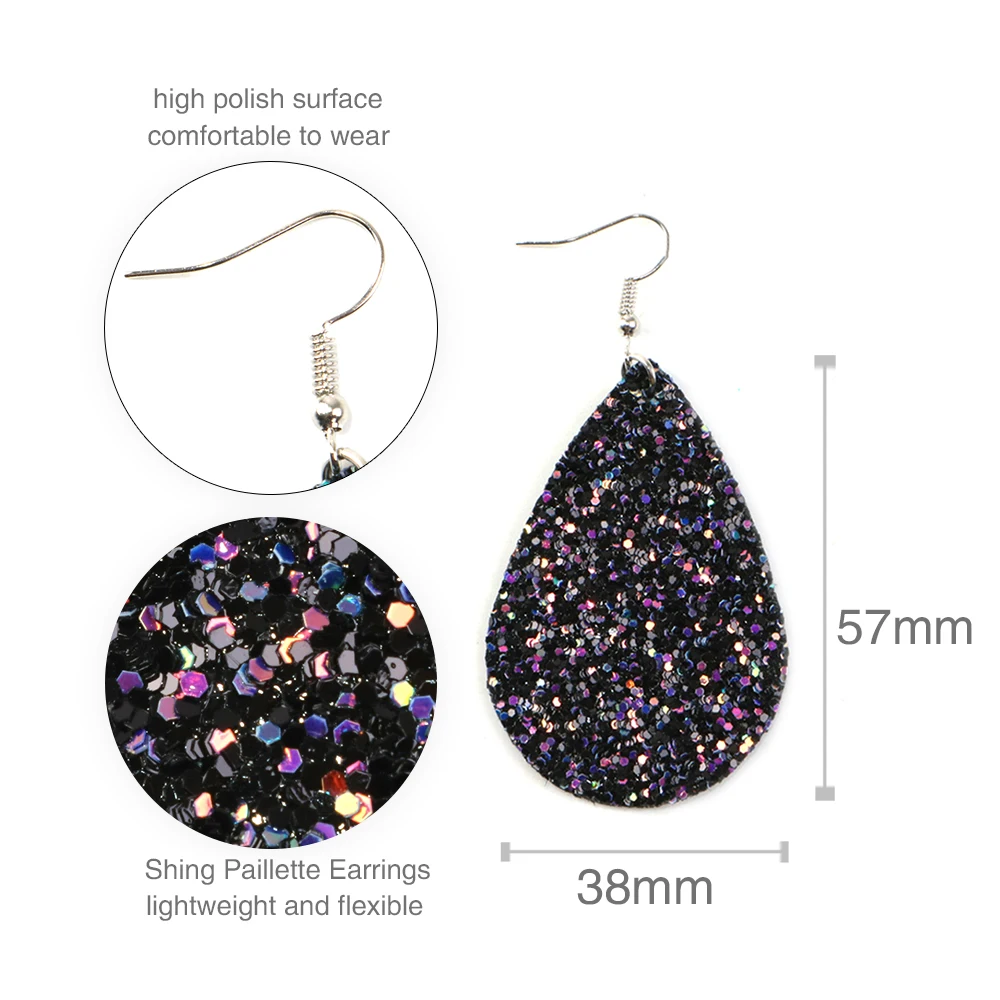 David accessories 10 пар/уп. 38*57 мм Серьги Набор аксессуаров девушка ювелирные изделия материал вечерние украшения, 1Yc8191