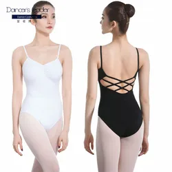 Ballet Leotards practice clothes solid color adult dance clothes halter sling jumpsuit black and white tight-fitting dancewear