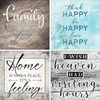 

2020 New 4 Pack Happy 5D DIY Diamond Painting Kits Full Drill Rhinestone Embroidery Decor