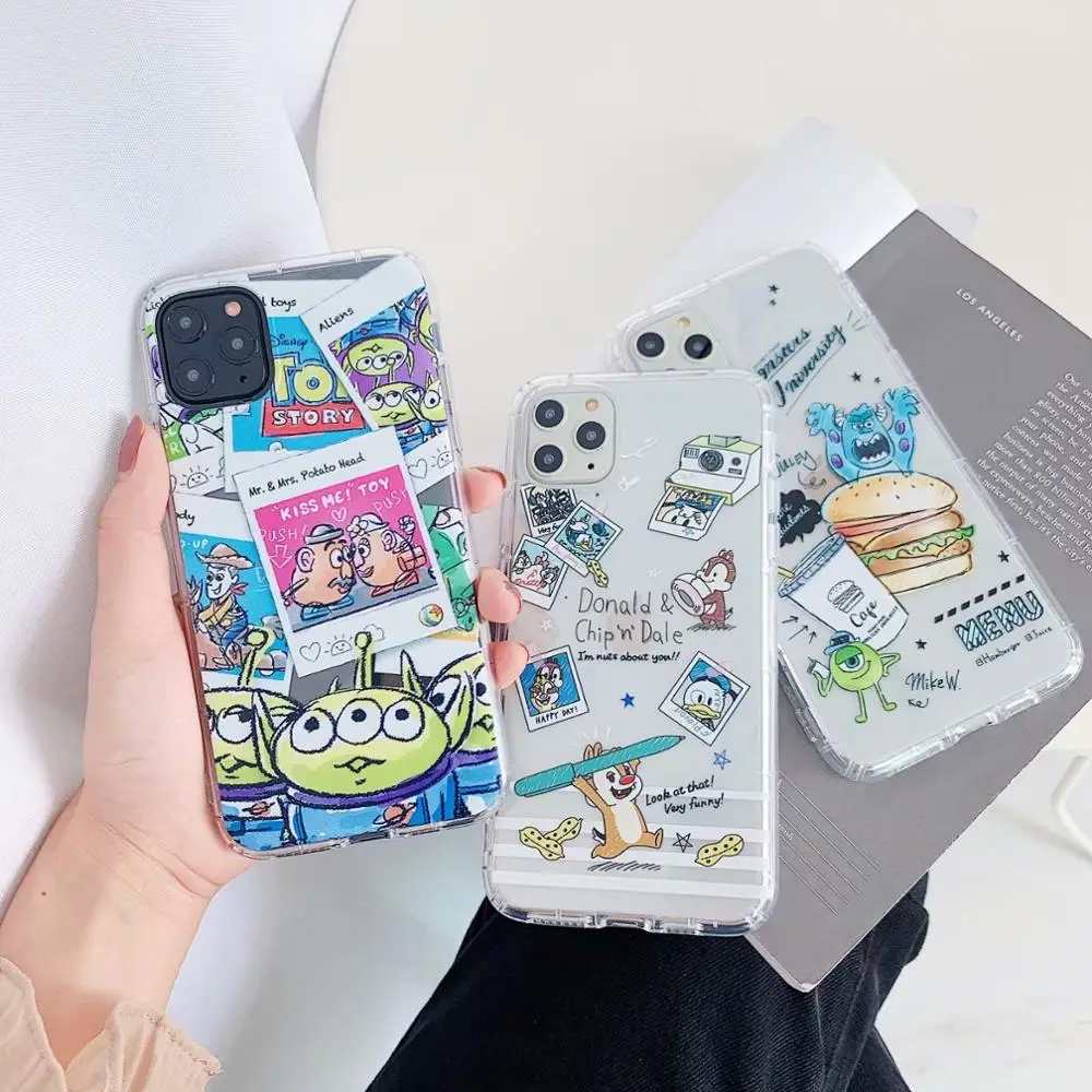 ORYKSZ милый мультяшный прозрачный силиконовый чехол для телефона iPhone 11 Pro Max 7 8 Plus X XS