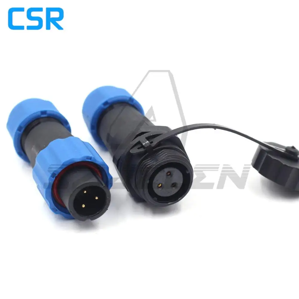 SD1310/P-SD1312/S 3-контактный водонепроницаемый разъем и розетка IP68. Соединитель