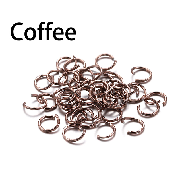 6 8 10 mm Aluminum Soft Open Jump Ring Split Rings Connectors For DIY Jewelry Making Findings Supplies Accessories