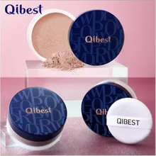 QIBEST основа для пудры для лица, водонепроницаемый отбеливающий минеральный контроль масла, прозрачный порошок