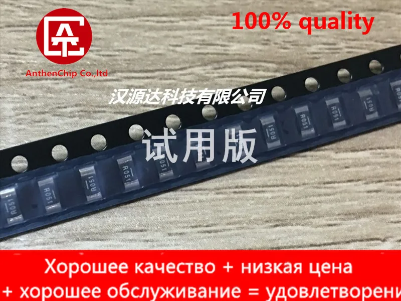 

10pcs real orginal new SMD alloy resistor 1206 R051 0.051R 1% 75PPM 1/4W WSL1206R0510FEA
