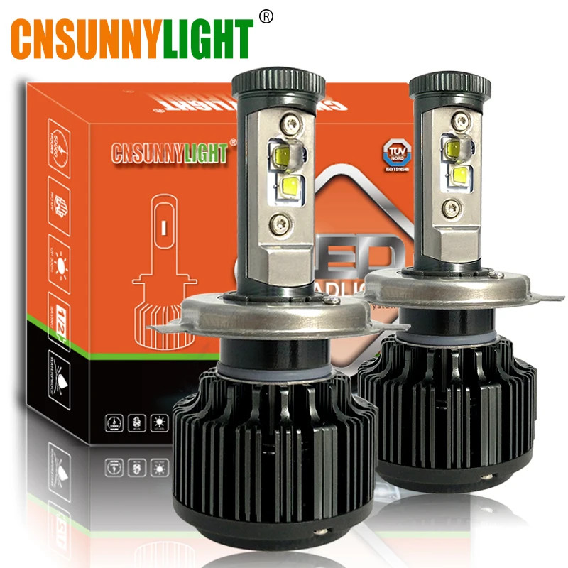 Тип СВЕТОДИОДА направленного света CNSUNNYLIGHT-H7 светодиодный H4 Hi/короче спереди и длиннее сзади) H11 9005 9006 комплект фар автомобиля 80 Вт 8000lm 6000K белый автомобиль LED фары, светодиодные фары, автомобильные фары 12V 24V