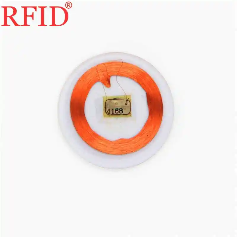 ID 125Khz 20mm EM4100 TK4100 Transparent Circular Coin Card Read Only Keyfobs RFID Proximity Token Access Control Fast Shipping |