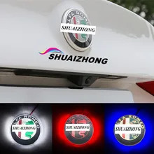 2шт 3D ALFA ROMEO 75 мм лазерный Водонепроницаемый светодиодный светильник, автомобильный значок, Задняя эмблема, Беговая лампа для Mito156 159 166 Giulietta Spider GT