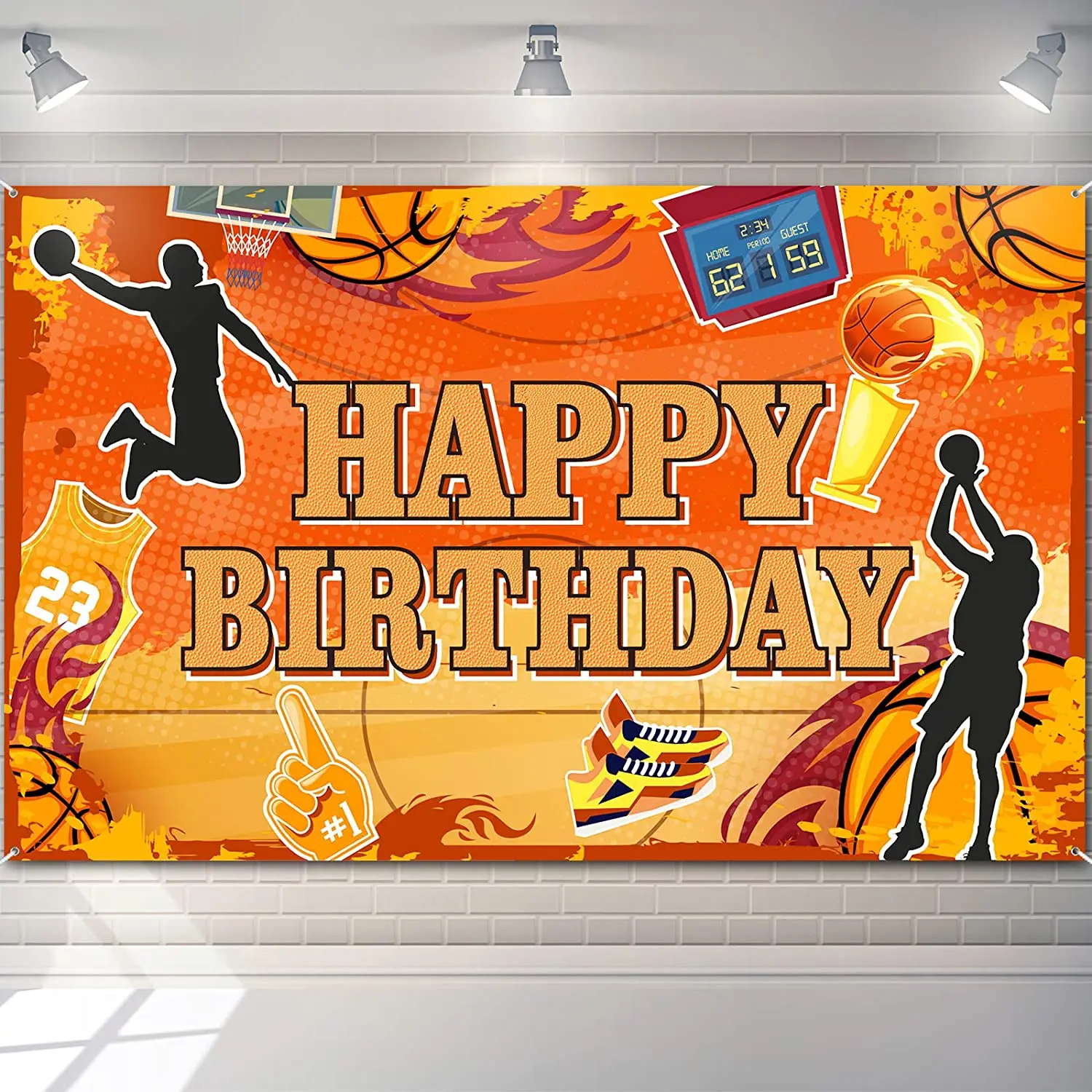 Happy Birthday Basketball Background