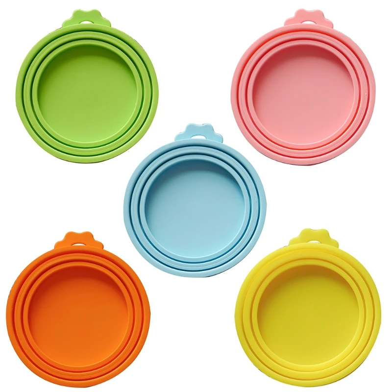 Pet Food Can Lids Silicone Can Covers for Dog and Cat Food Universal