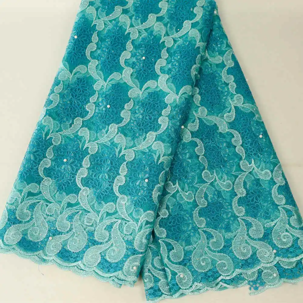 Mint Green Красный Французский Тюль Кружева высокое качество нигерийский Тюль кружевная ткань для нигерийской свадьбы вышивка африканская кружевная ткань - Цвет: Mint Green