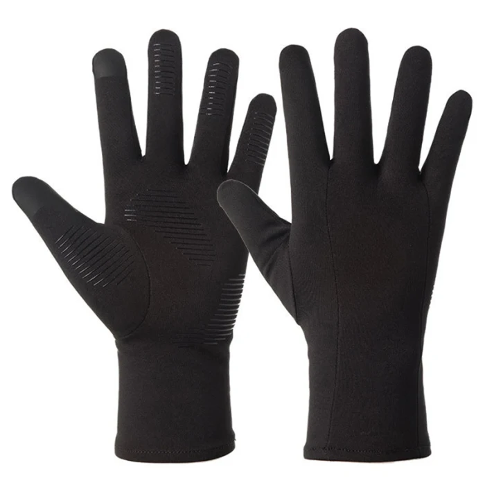 Всепогодные наружные перчатки с сенсорным экраном, флисовые ветрозащитные Нескользящие теплые зимние спортивные перчатки DC112