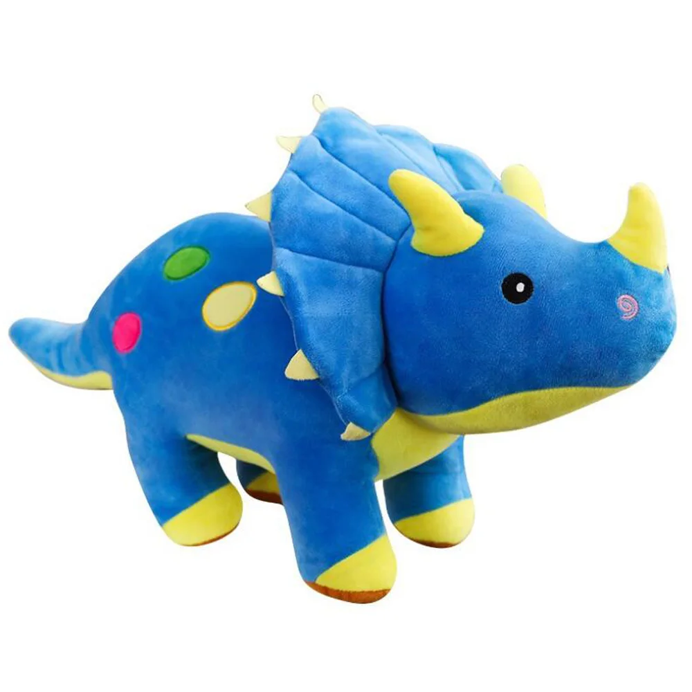 Simulation Triceratops Dinosaur Animals Birthday Christmas Gift Children Stuffed Plush Toy