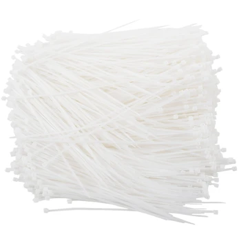 

New 1000 x Self Locking Cable Nylon Zip Ties Fastener Off White m x 150mm