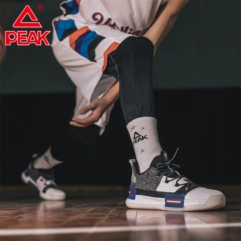 PEAK TAICHI Lou Williams Basketball Shoes Underground Sneakers Adaptive Cushioning Men's Footwear Wearable Non-slip Sports Shoes
