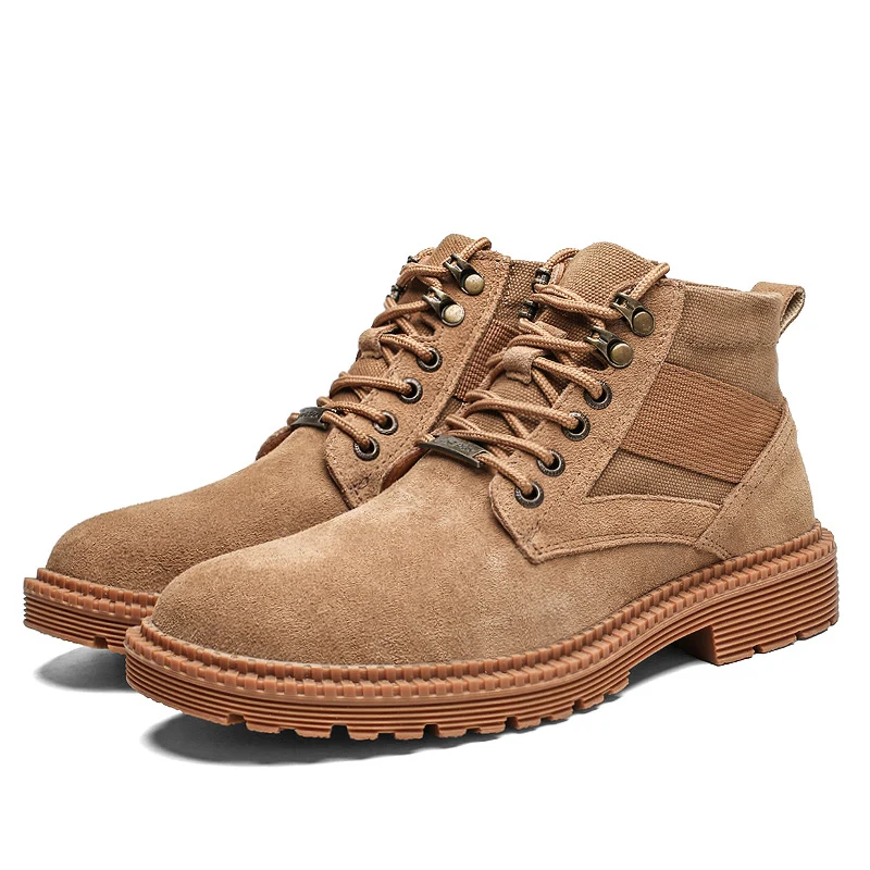 VastWave/Замшевые мужские армейские ботинки; Защитные рабочие ботинки; армейские ботинки из парусины; мужские военные ботинки; мужская обувь
