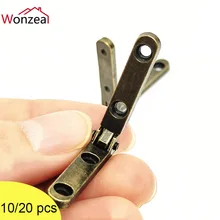 

10/20Pcs 90 Degree Hinges Zinc Alloy Spring Hinge For Wooden Box Gift Wine Jewellery Case Cabinet Furniture Hardware Accessories