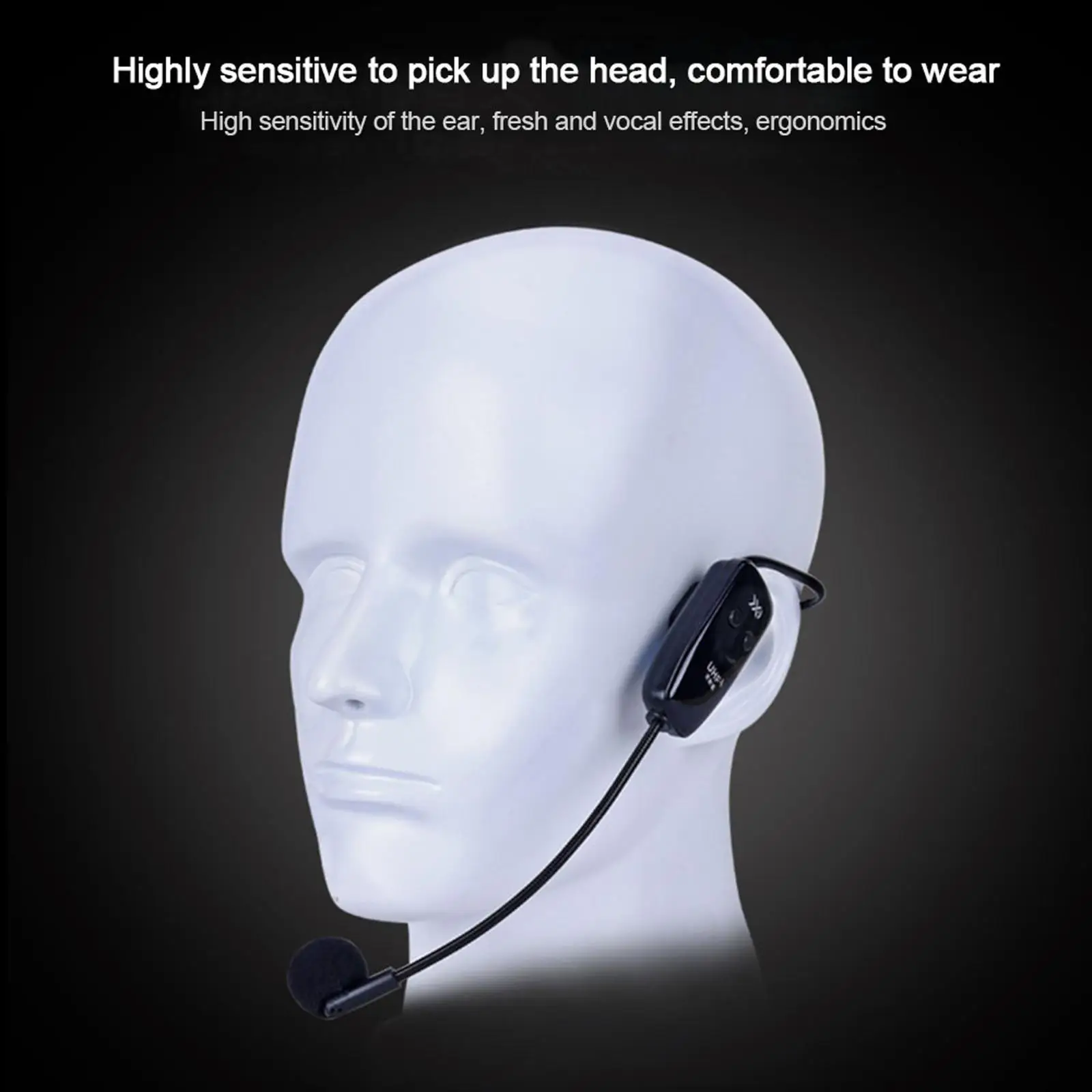 Microphone Headset System 3.5mm Plug Speakers Conference Teaching Noise Cancelling Handheld Mic Loudspeaker