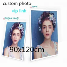 90x120 см пользовательские фотографии алмазная живопись вышивка крестиком Алмазная вышивка vip ссылка