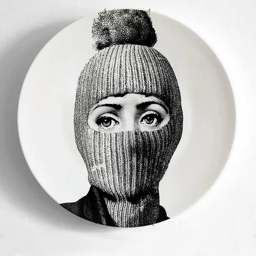 10 дюймов Fornasetti Тарелка настенная художественная тарелка Fornasetti ремесла керамическая домашняя декоративная тарелка rosenthal Piero Fornasetti - Цвет: 15