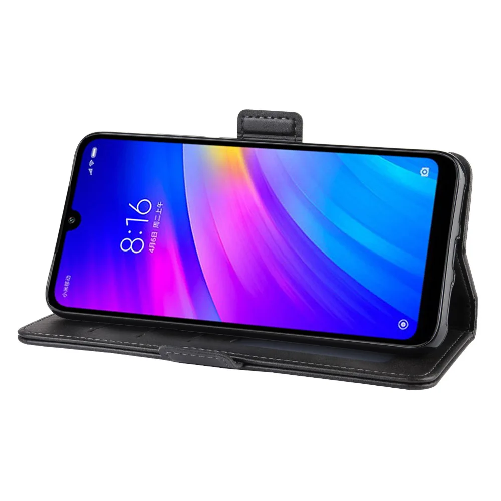 Чехол для Xiaomi redmi 7, откидная крышка Кожанный чехол для Xiaomi redmi 7, высококачественный чехол-кошелек для Xiaomi redmi Y3 с держателем для карт