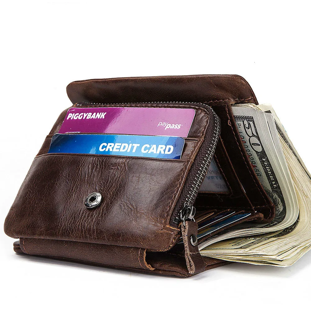 

Cowhide More Function Three Fracture Man Wallet Genuine Leather Hand Take Package european purses for men high cartera hombre