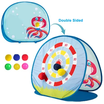 

Toss Game Toy Throwing Party Funny Shark Theme For Kids Bean Bag Cornhole Board Sports Collapsible Indoor Outdoor Double Sided