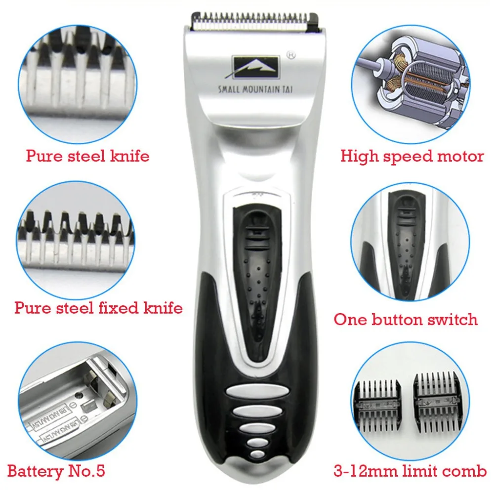 Full metal hair clipper electric hair clipper dry battery hair clipper electric clipper adult children baby  free shipping 40A6 (8)