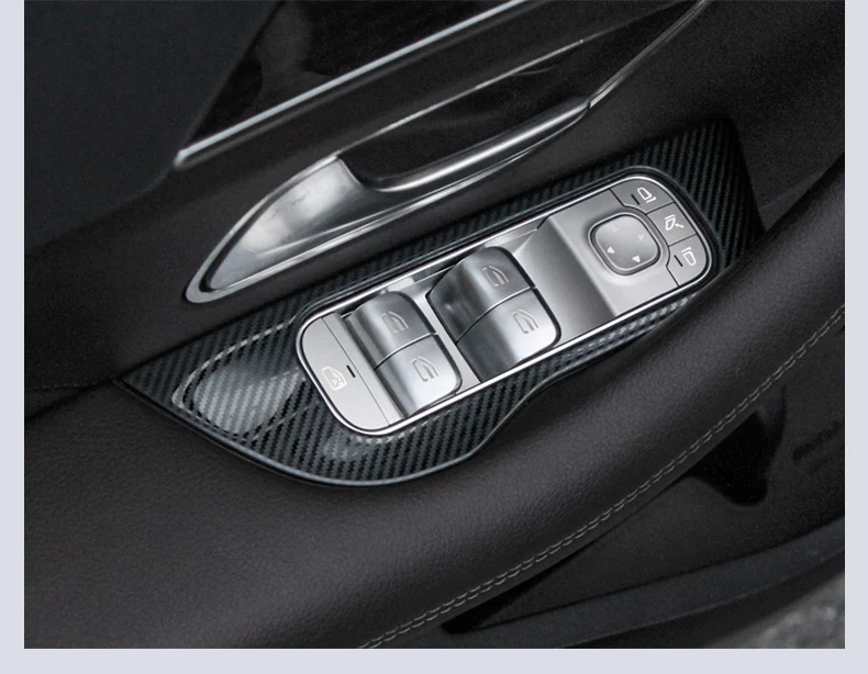Накладка на кнопку стеклоподъемника для Mercedes gle w167 gle carbon gle gle 350/amg 450 500e amg аксессуары для интерьера