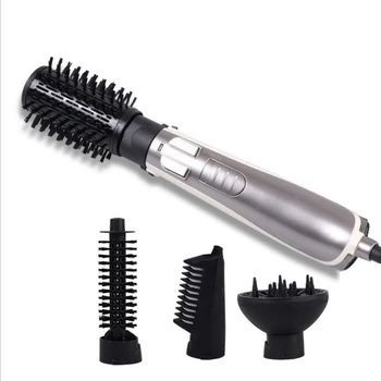 

Multifunctional 4 in 1 Step Hair Dryer Brush Rotating Hot Brush Hot Air Curler Iron Rotating Roller Comb Negative Ion Shape Comb