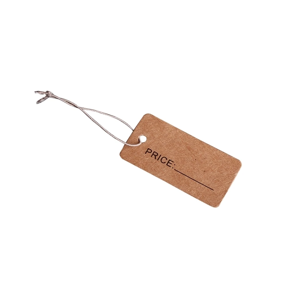 Kraft Brown Paper Price Tag Small For Jewelry Display | Дом и сад