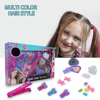 

Girls Hair Color Hair Chalk Powder DIY Temporary Pastel Hair Dye Color Paint Beauty Styling Cosmetics Princess Make Up Toys