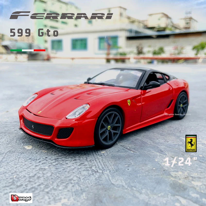 Модель автомобиля Bburago Ferrari 599GTO из сплава 1:24 | Игрушки и хобби