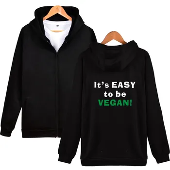 

Meaningful Pattern Hoodies Promote to Be Vegan Printed Powered by Plants Men/women Hoodie Interesting Clothes Casual Sweatshirt