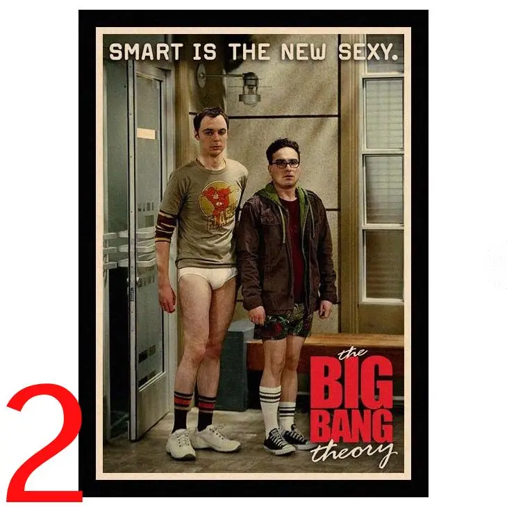 Синий Идеальный JLThe Big Bang Theory Young Sheldon винтажные Плакаты для дома/бара/гостиной Декор из крафт-бумаги высокого качества плакат HBA46 - Цвет: Синий