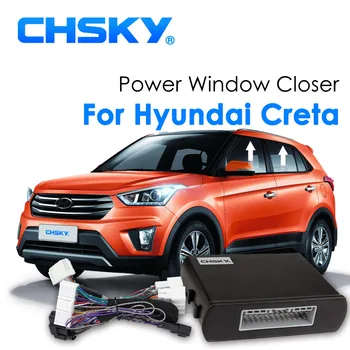 

CHSKY Auto Car Power Window Roll up Window Closer For Hyundai Creta Left Hand Drive Without AUTO button Remotely Close Window
