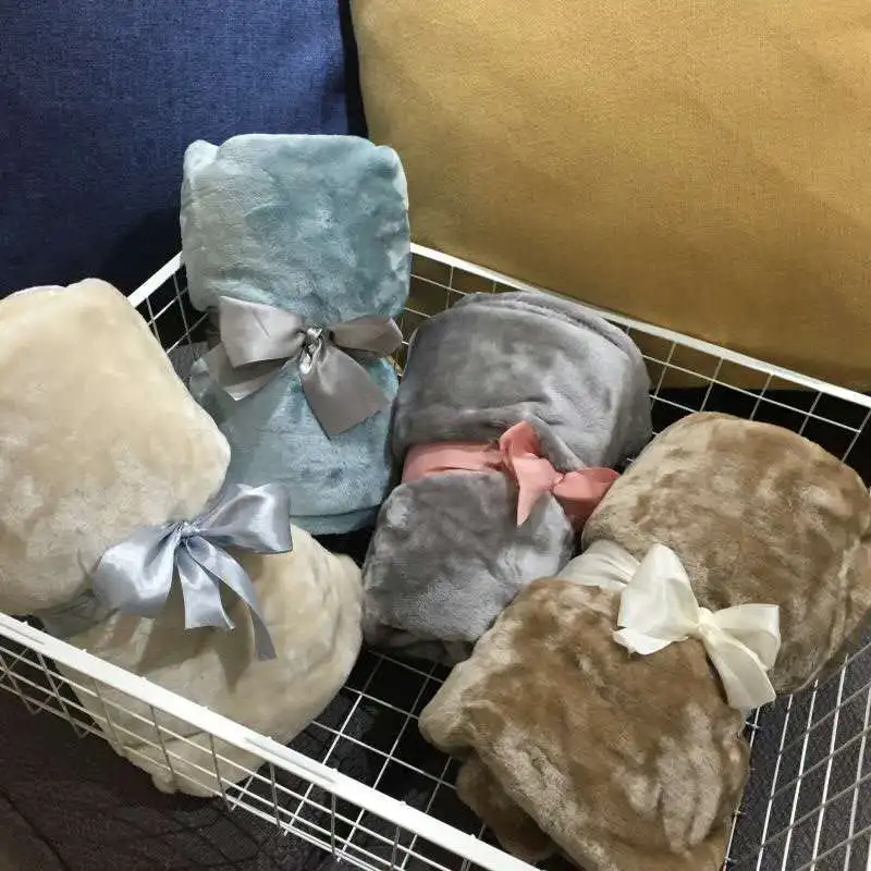 

Single Flannel Blanket Pure Air Conditioning Blanket Knee Blanket Leg Blanket Children's Infant Blanket Portable Travel Modern