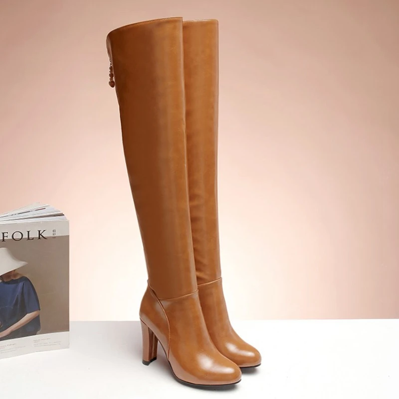 Высокие сапоги до бедра женские сексуальные фетиш Сапоги выше колена