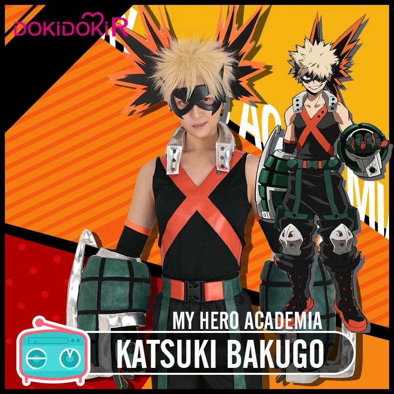 DokiDoki-R аниме косплей Boku No Hero Academy/My Hero Academy Косплей Костюм кацуки бакуго мужские костюмы на Хэллоуин Bakugo